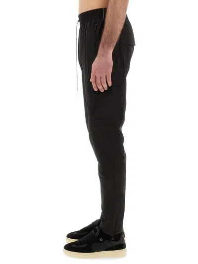 Represent Tapered Cargo Pants With Adjustable Drawstring In Black