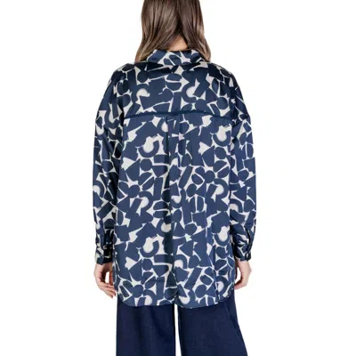 Shop Ichi Blue Polyester Women's Shirt