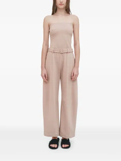 Rosetta Getty Wide-leg Bermuda Shorts In Neutrals