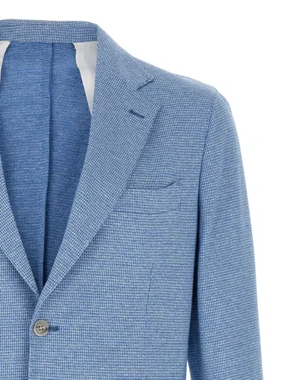 Barba Napoli Dynamic 201 Houndstooth-patterned Blazer