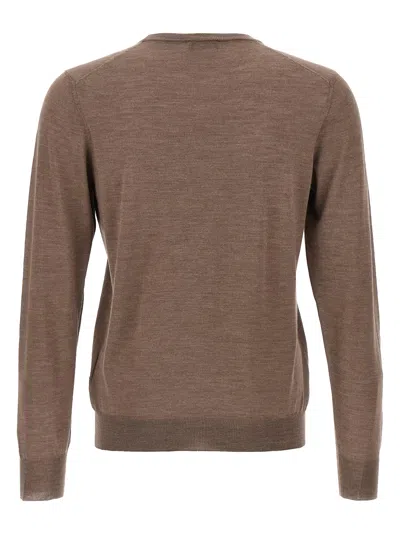 Barba Napoli Luxurious Wool-silk Blend Crew-neck Sweater