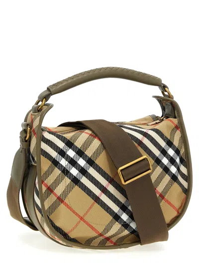 Burberry Small Handbag With Adjustable Strap And Check Pattern