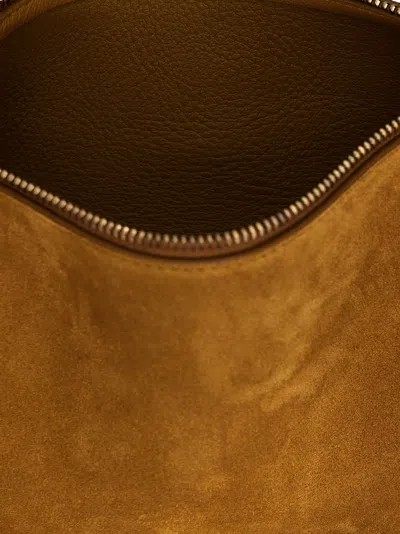 Burberry Camel Suede Hebden Handbag