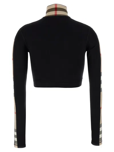 Burberry Cropped Polyamide Blend Top With High Collar