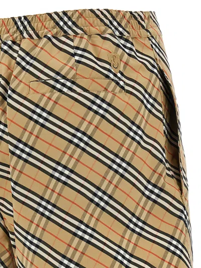 Burberry Check Bermuda And Short Multicolor