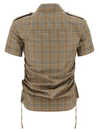 Burberry Camicia In Popeline Ricamato  Donna