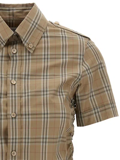 Burberry Camicia In Popeline Ricamato  Donna
