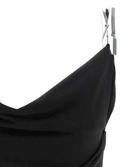 Coperni Draped Neckline Sleeveless Side Slit Top