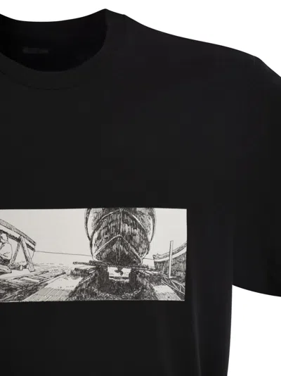 C.p. Company C.p.company Cotton T-shirt With Print