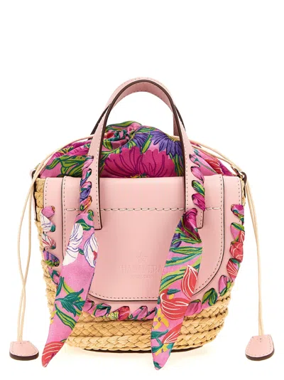 Cuba Lab Handbag With Woven Straw Base