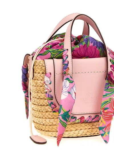 Cuba Lab Handbag With Woven Straw Base