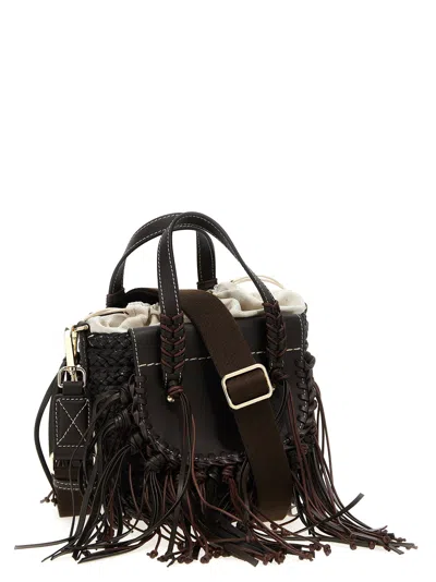 Cuba Lab 'habanera Fringes - Ebony' Handbag