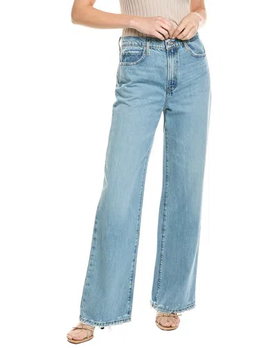 Frame Denim Triple Binding Geneva Wide Leg Jean In Blue