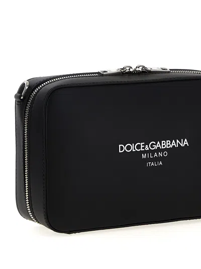 Dolce & Gabbana Brand Logo Adjustable Rectangular Messenger Bag Strap