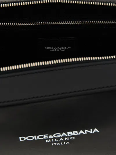Dolce & Gabbana Brand Logo Adjustable Rectangular Messenger Bag Strap