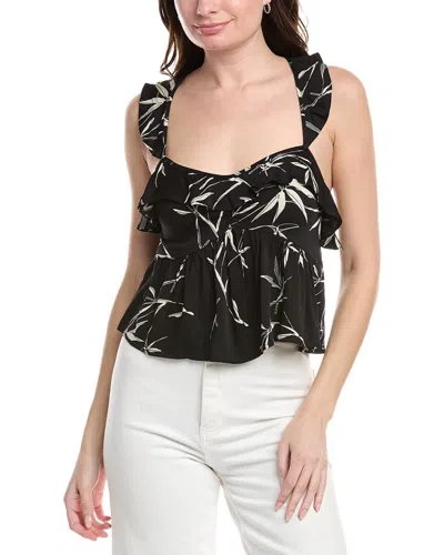 Saltwater Luxe Ruffle Tank In Black