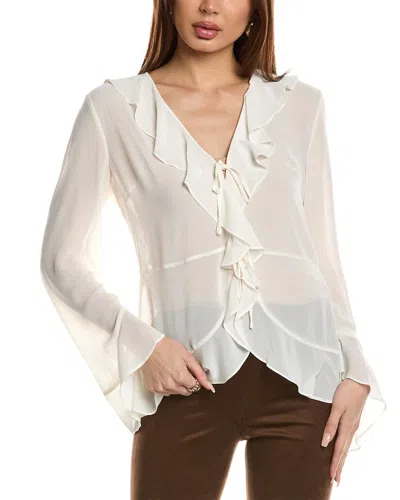 Bcbgmaxazria Bcbgeneration Ruffle Blouse In White