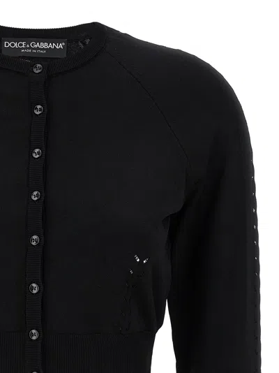 Dolce & Gabbana Crew Neck Cropped Length Cardigan