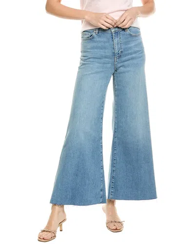 Frame Le Slim Palazzo Bardot Pocket Wide Leg Jeans In Blue