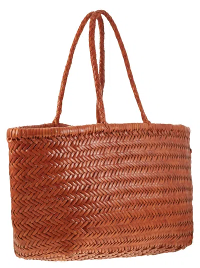 Dragon Triple Jump Big Woven Leather Bag