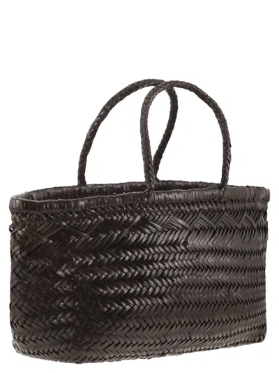 Dragon Triple Jump Big Woven Leather Bag
