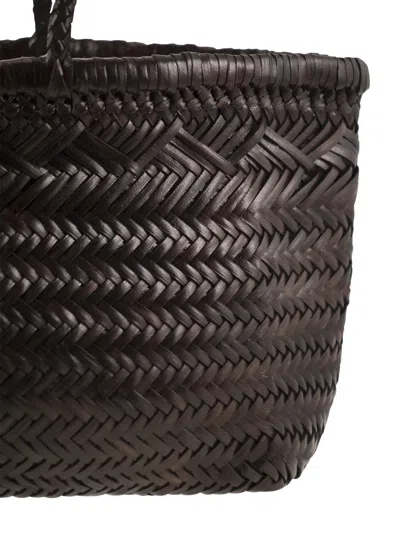 Dragon Triple Jump Big Woven Leather Bag