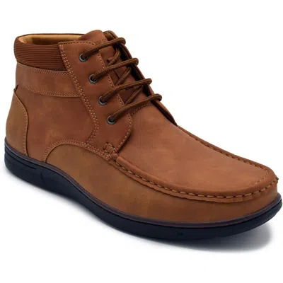 Aston Marc Hertel Mens Lace-up Faux Leather Chukka Boots In Multi