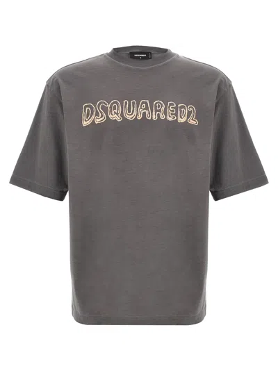 Dsquared2 Dsquared Dark Grey Cotton T-shirt