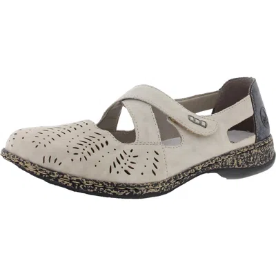 Rieker Womens Cushioned Footbed Leather Ballet Flats In Multi