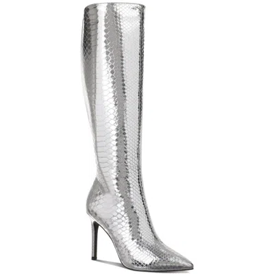 Inc Womens Extra Wide Calf Faux Leather Knee-high Boots In Multi
