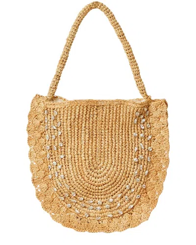 Btb Los Angeles Bardo Crystal Straw Hobo Bag In Brown