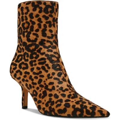 Steve Madden Alston-l Womens Zipper Calf Hair Ankle Boots In Multi