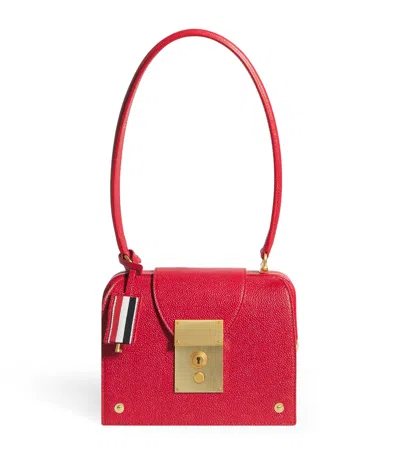 Thom Browne Leather Mrs. Thom Triangle Shoulder Bag In Red