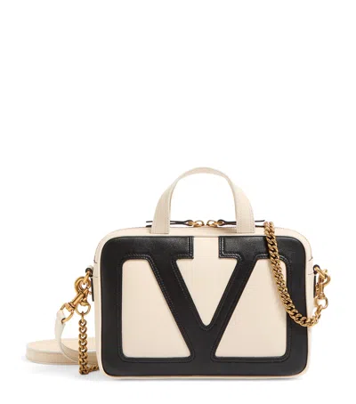 Valentino Small Nappa Leather Top Handle Bag In White