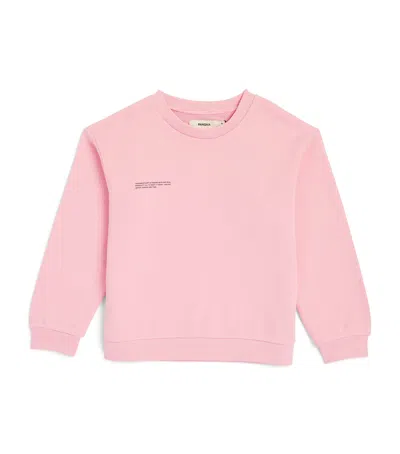 Pangaia 365 Text-print Organic Cotton Sweatshirt 3-12 Years In Pink