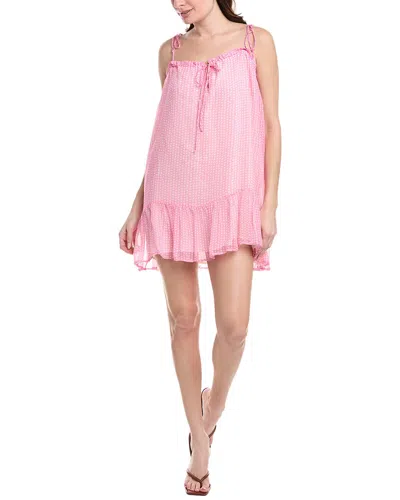 Saltwater Luxe Chiffon Tank Dress In Pink