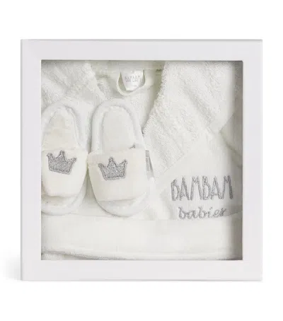 Bam Bam Baby Bath Gift Set In White