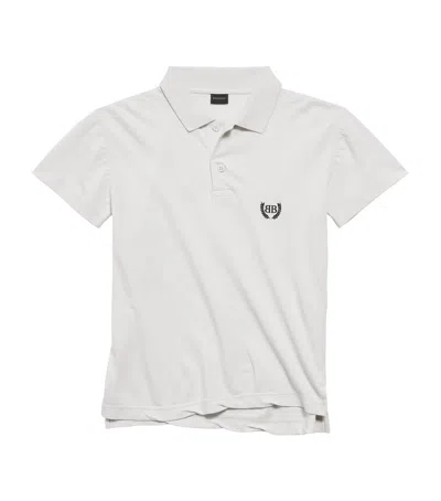 Balenciaga Logoed Polo Shirt In White