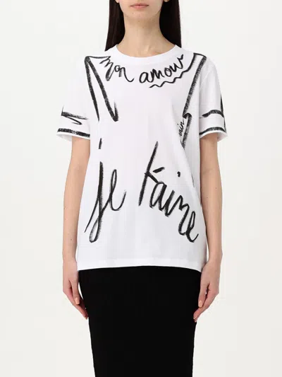 Balmain Sl Writing Printed T-shirt In White