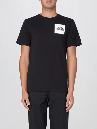 The North Face Black Cotton T-shirt In Black