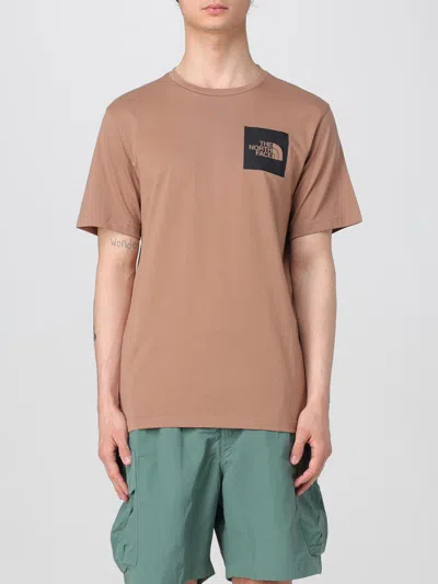 The North Face Men Brown Logo Print T-shirt, Xxl Luxury T-shirts For Men Darveys In Brown