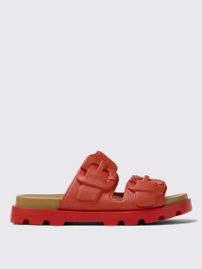 Camper Brutus Slide Sandal In Red