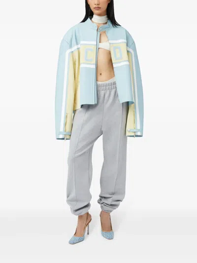 LOGO 贴花皮夹克