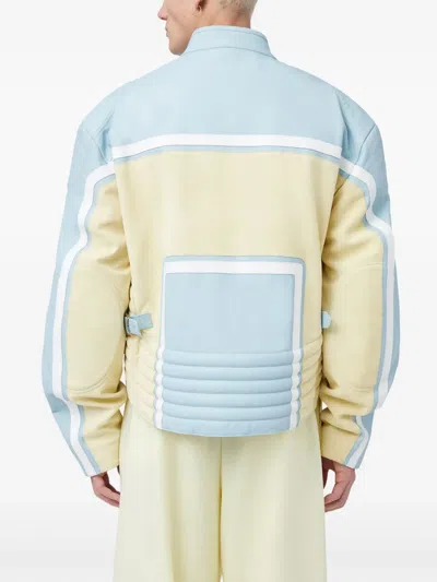 LOGO 贴花皮夹克