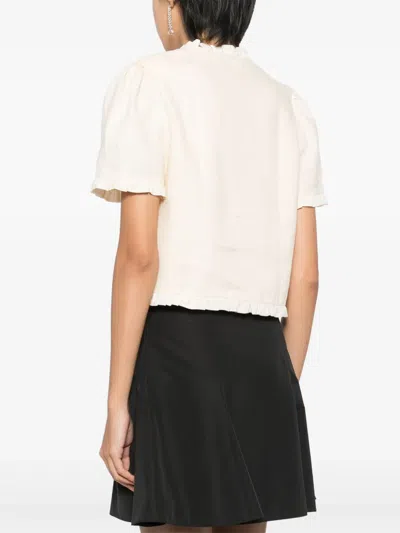 Reformation Bess Linen Top In Neutral