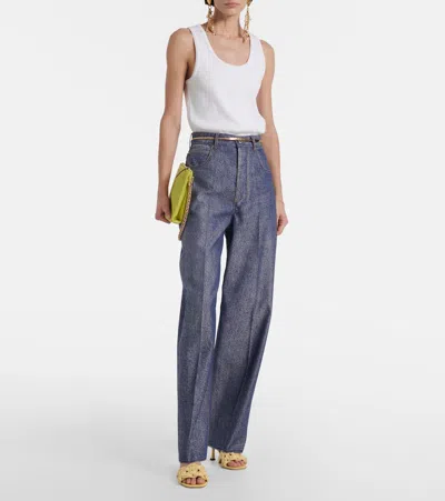 Jimmy Choo Chara 70 Woven Raffia Mules In Yellow