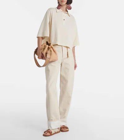 Jimmy Choo Joa Embroidered Canvas And Leather Sandals In Neutrals