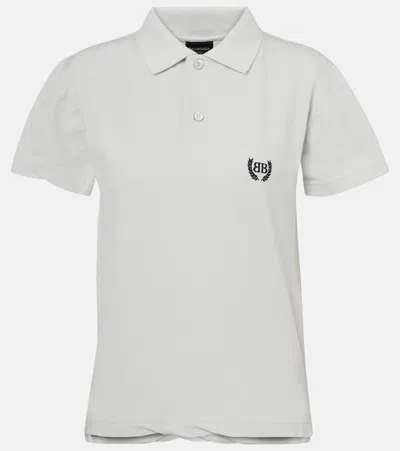 Balenciaga Logoed Polo Shirt In White