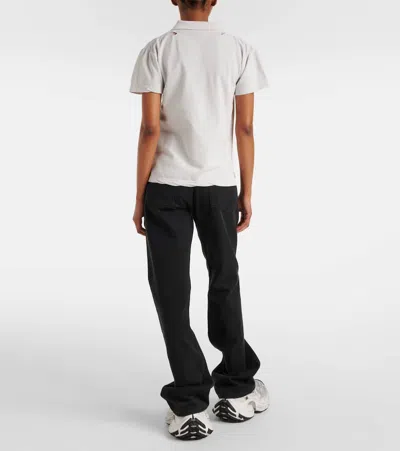 Balenciaga Logoed Polo Shirt In White