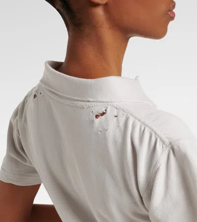 Balenciaga Logoed Polo Shirt In White